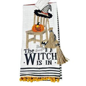 Cupcakes and Cashmere Halloween Kitchen Décor Set of 3 Towels - The Witch is‎ In
